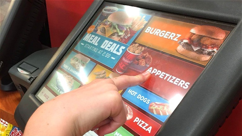 touchscreen system at Sheetz