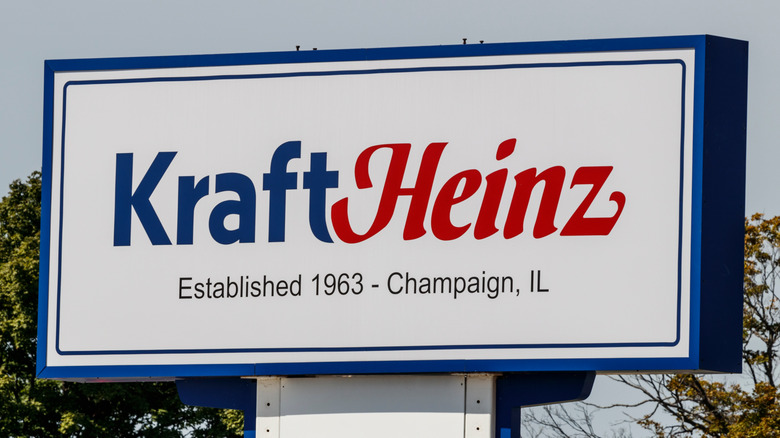 Kraft Heinz sign at company office