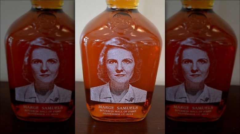 Maker's Mark bottle with Margie Samuels label