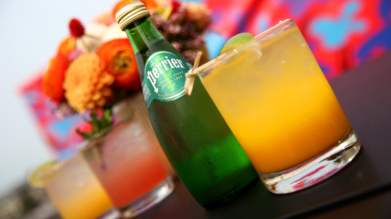 Mocktails made with Perrier