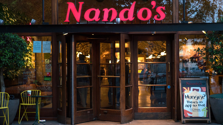 Nando's sign on store