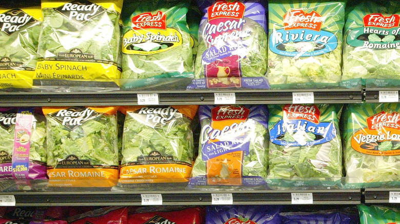 Pre-packaged greens