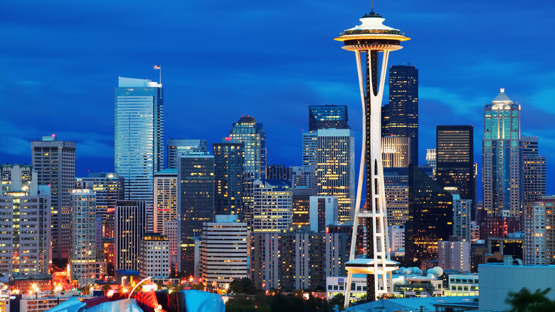 Seattle skyline with Space Needle