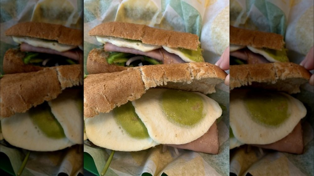 Subway's Green Eggs and Ham Samwich