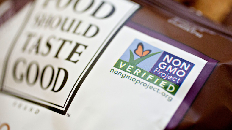 Non GMO Project Verified butterfly sticker