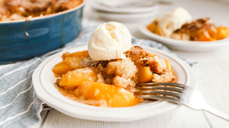 Peach cobbler