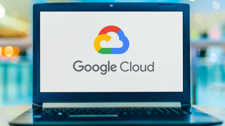 Google Cloud on a laptop