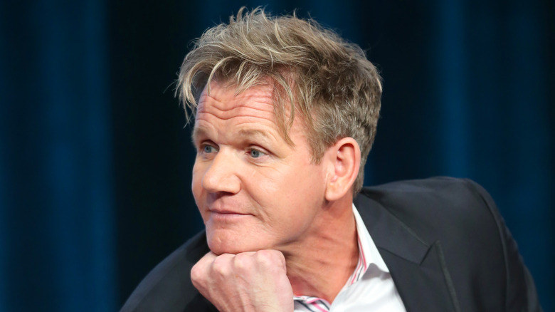 Gordon Ramsay being interviewed