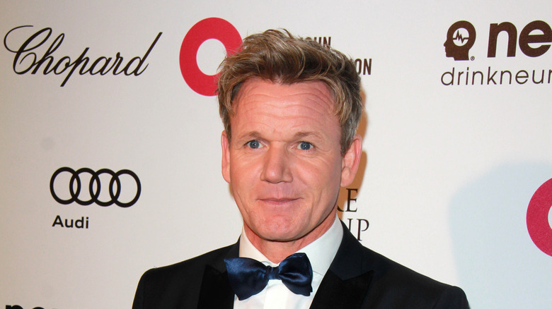 Gordon Ramsay at Elton John party