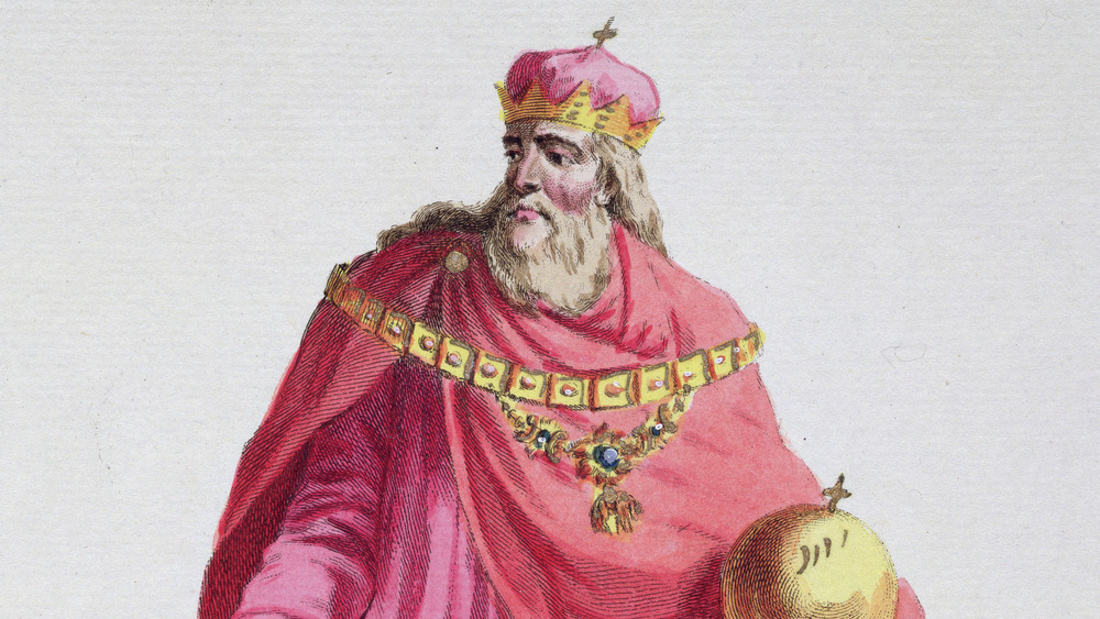 A drawing of Charles the Great