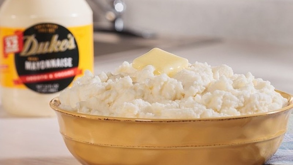 Mashed potatoes made with Duke's Mayonnaise