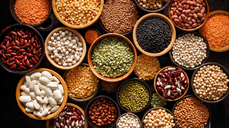 dried beans and pulses