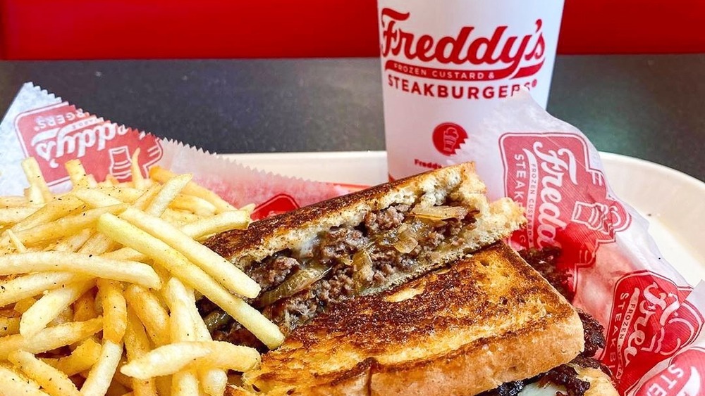 Freddy's steakburger and fries