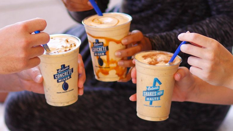 Culver's pumpkin shakes and concretes