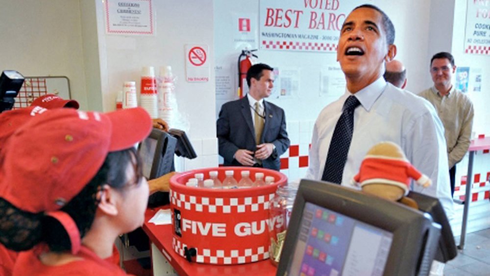 Obama at Five Guys