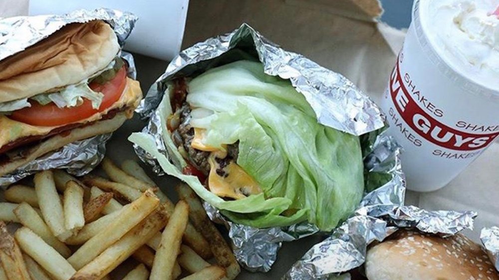 Five Guys Lettuce Wrap