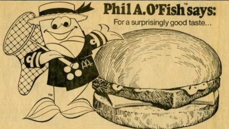 A 1976 ad featuring Phil A. O' Fish