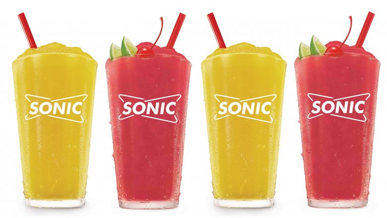 Sonic Red Bull Slushes