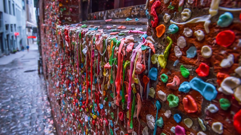 gum can ruin brick walls seattle gum wall