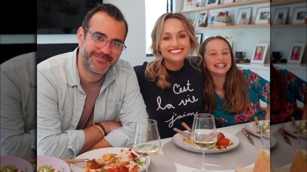 Giada De Laurentiis and family smiling