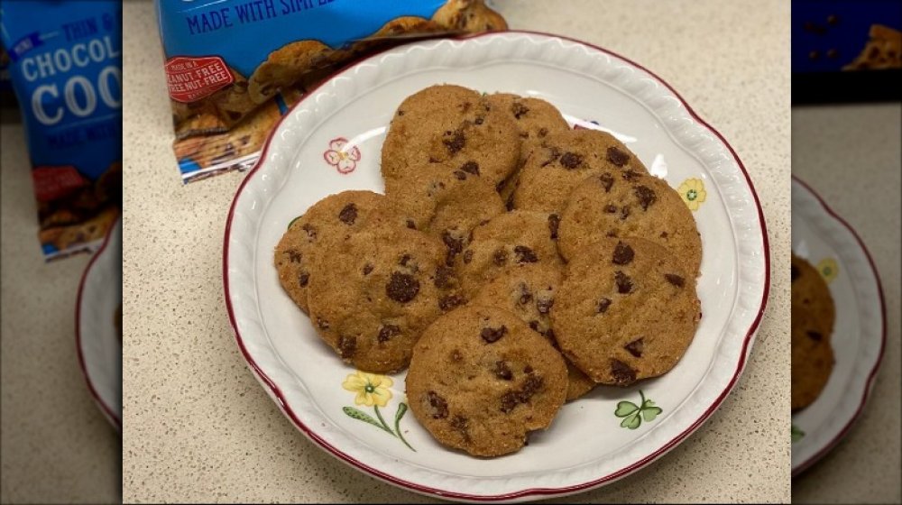 The new Kirkland Signature Mini Thin & Crispy Chocolate Chip Cookies from Costco