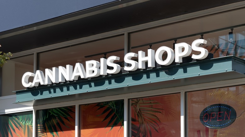 Cannabis shop exterior