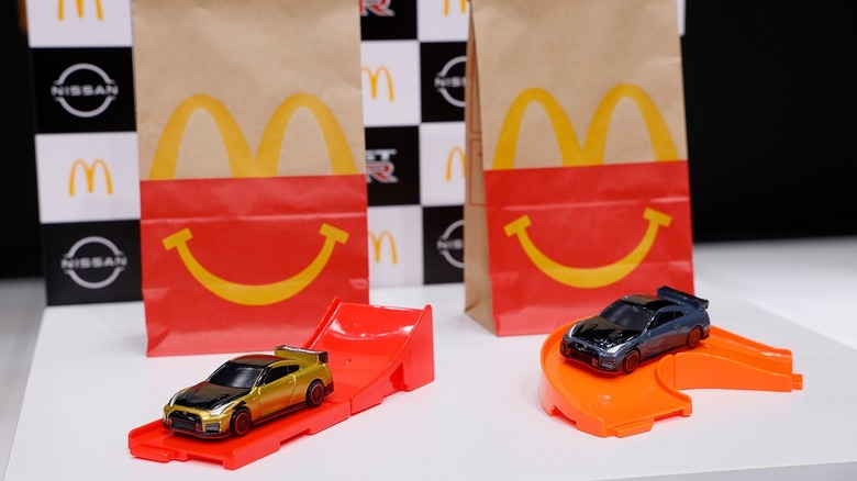 McDonald's limited edition Nissan toys