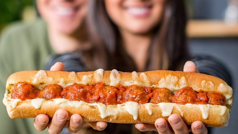 Subway meatball sandwich