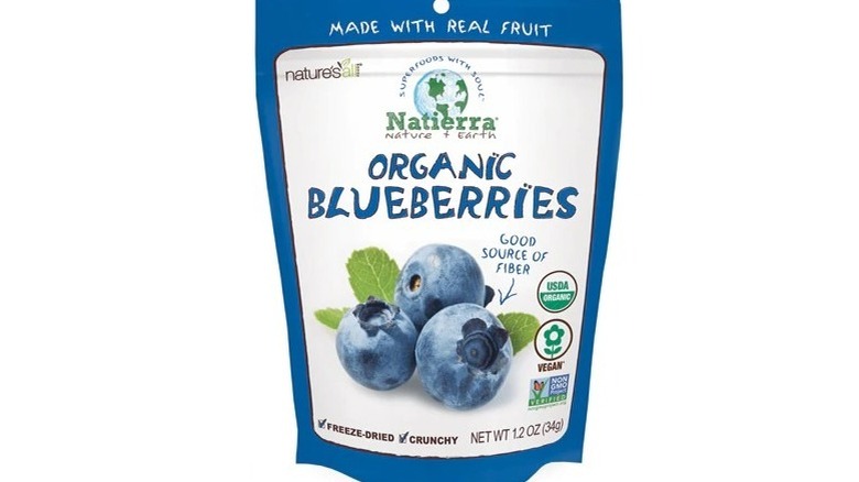 Natierra Organic Freeze-Dried Blueberries packaging