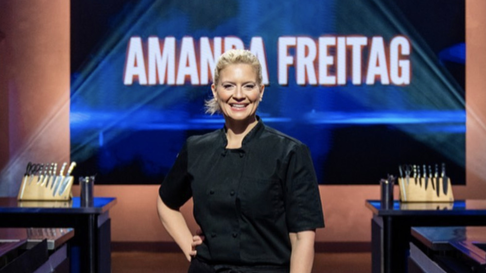 Amanda Freitag on Iron Chef