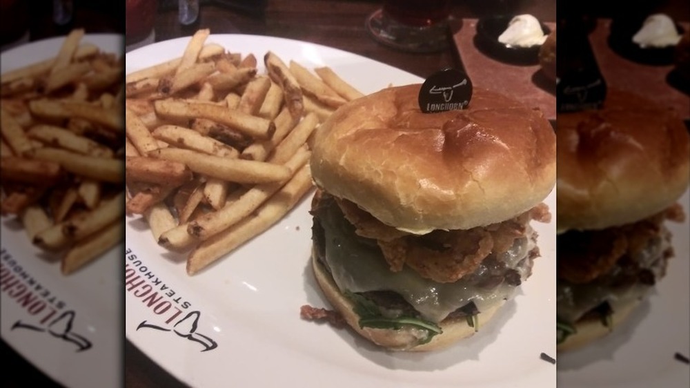 LongHorn Steakhouse Big Sky burger