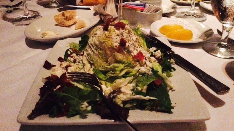 Lettuce wedge from Ruth's Chris Steak House