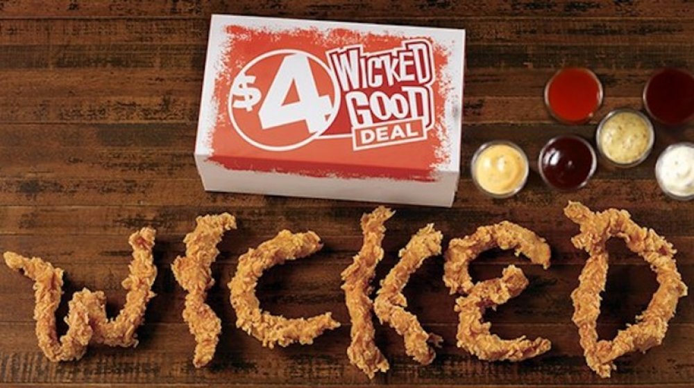 Popeyes' food spelling wicked, with dipping sauces on the side