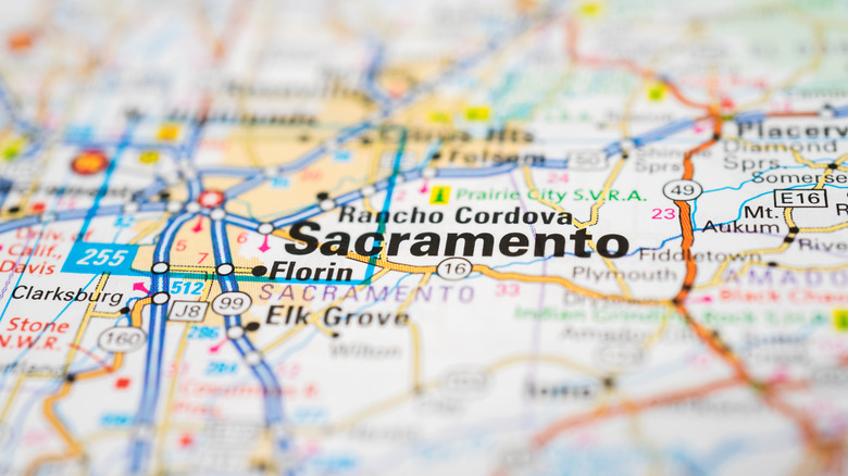 Map of Sacramento