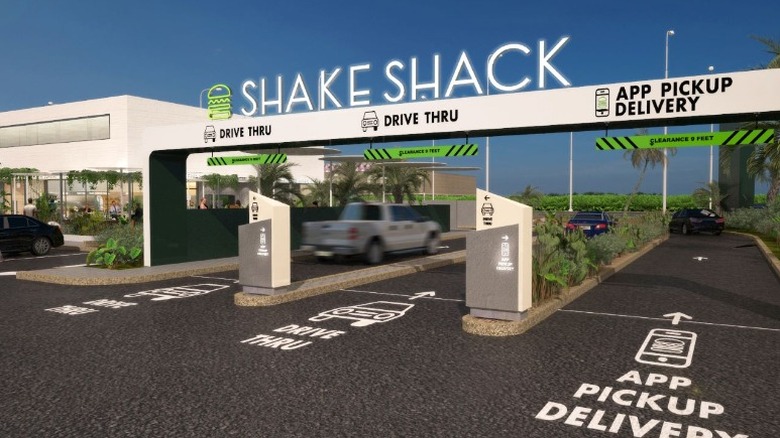 Shake Shack drive-thru 