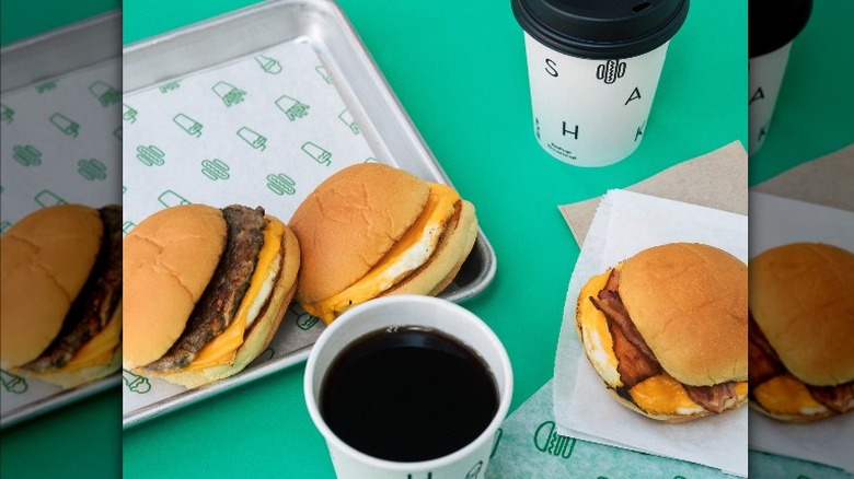 Shake Shack coffee and breakfast