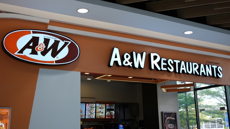 A&W Restaurants sign