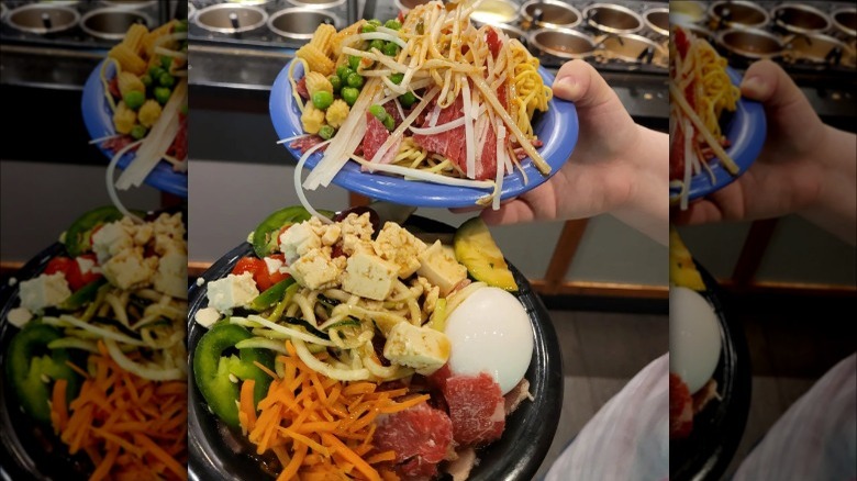 Bowls full of healthy ingredients