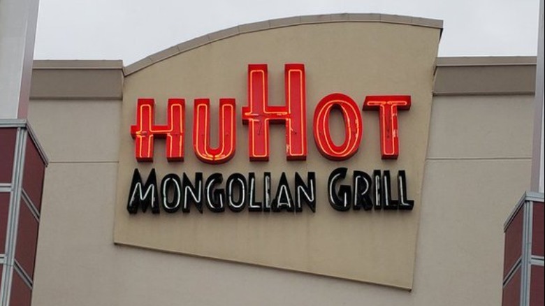 HuHot Mongolian Grill sign