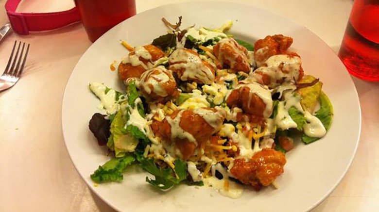 fried chicken salad