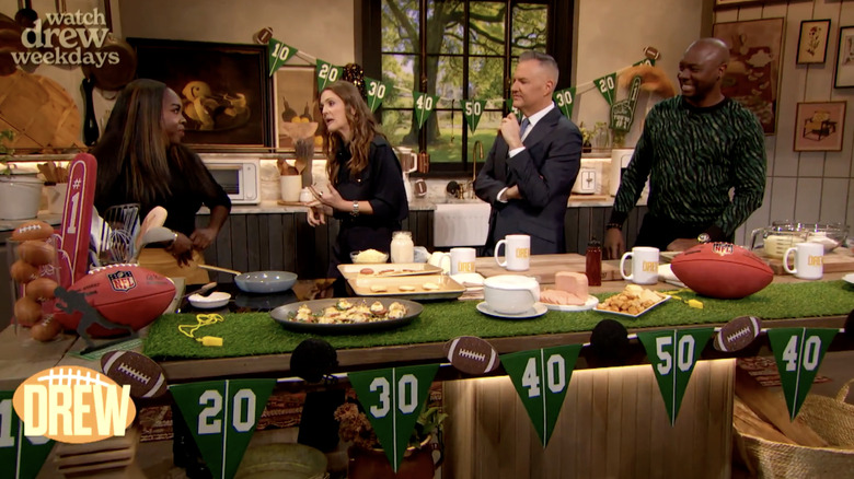 Eddie Jackson cooks on Drew Barrymore's show