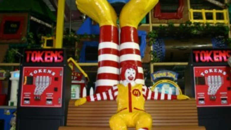 Ronald McDonald statue in PlayPlace