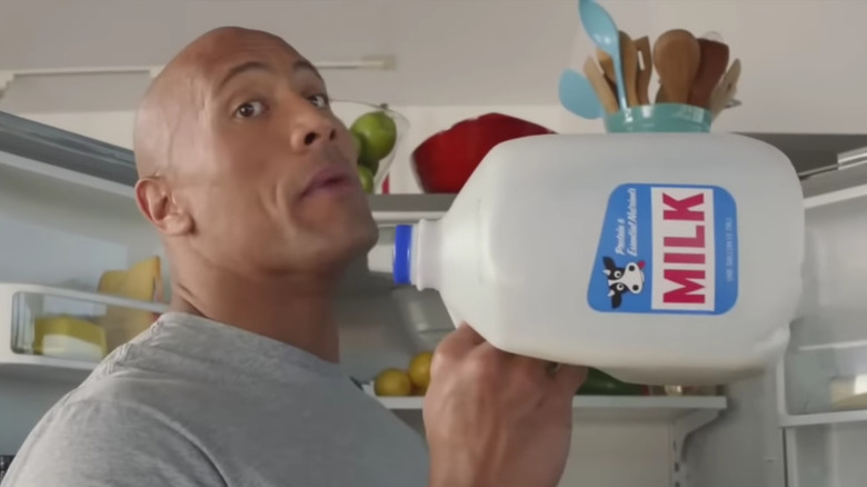 Dwayne "The Rock" Johnson milk