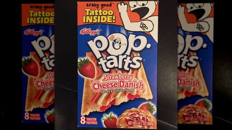 Strawberry pop-tarts on table