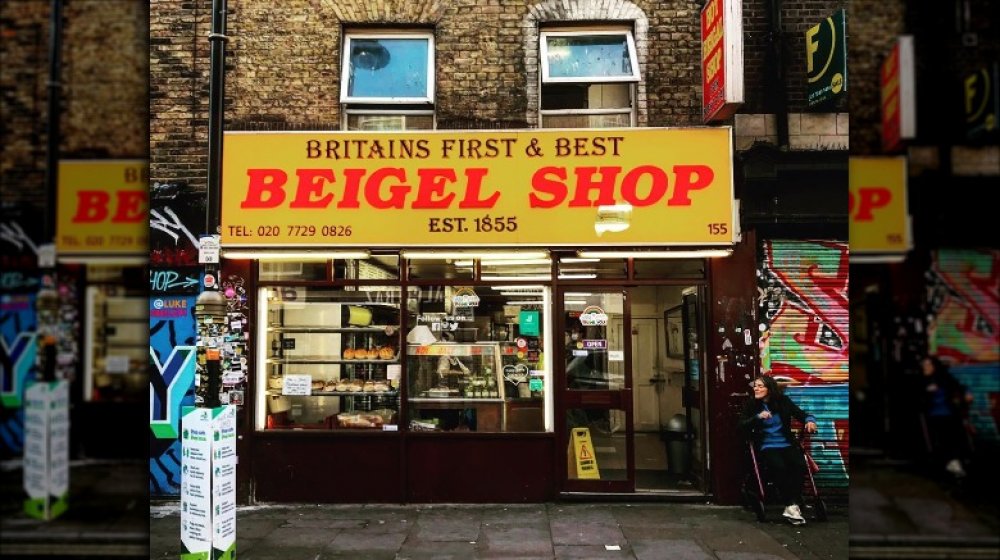 Beigel shop on Brick Lane in London