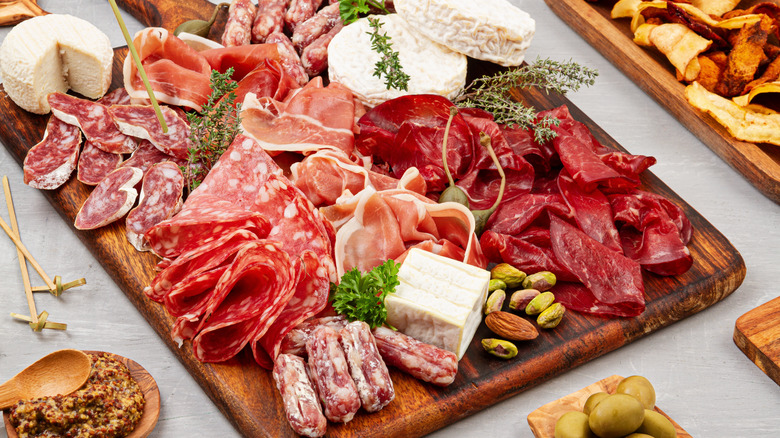 meat and cheese charcuterie board