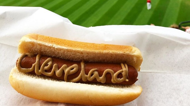 Hot dog with Bertman Mustard