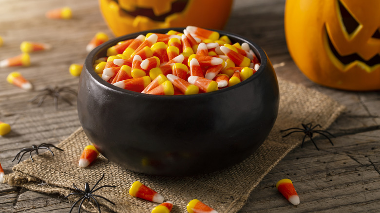 bowl of candy corn