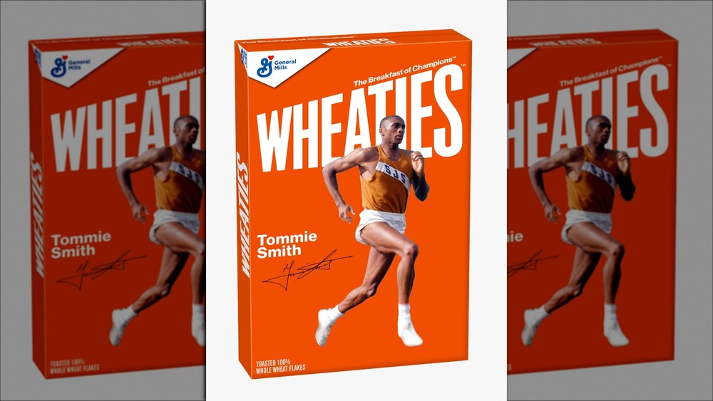 Tommie Smith Wheaties box