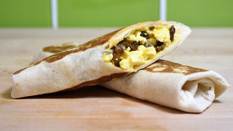 Taco Bell breakfast burrito